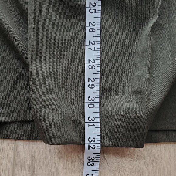 Christian Dior Separates Dark Green 100% Wool Midi Skirt Size 6 - Picture 4 of 9
